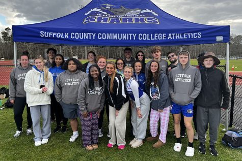 The Mens and Womens Track teams prep for their meet at the Osprey Open at Stockton University held on Friday, April 8 and Saturday April 9. This is one of the six scheduled meets the teams participated in this season.