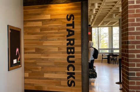 Starbucks, located in the Babylon Student Center on March 19, 2023. (James Quigley/Compass News)
