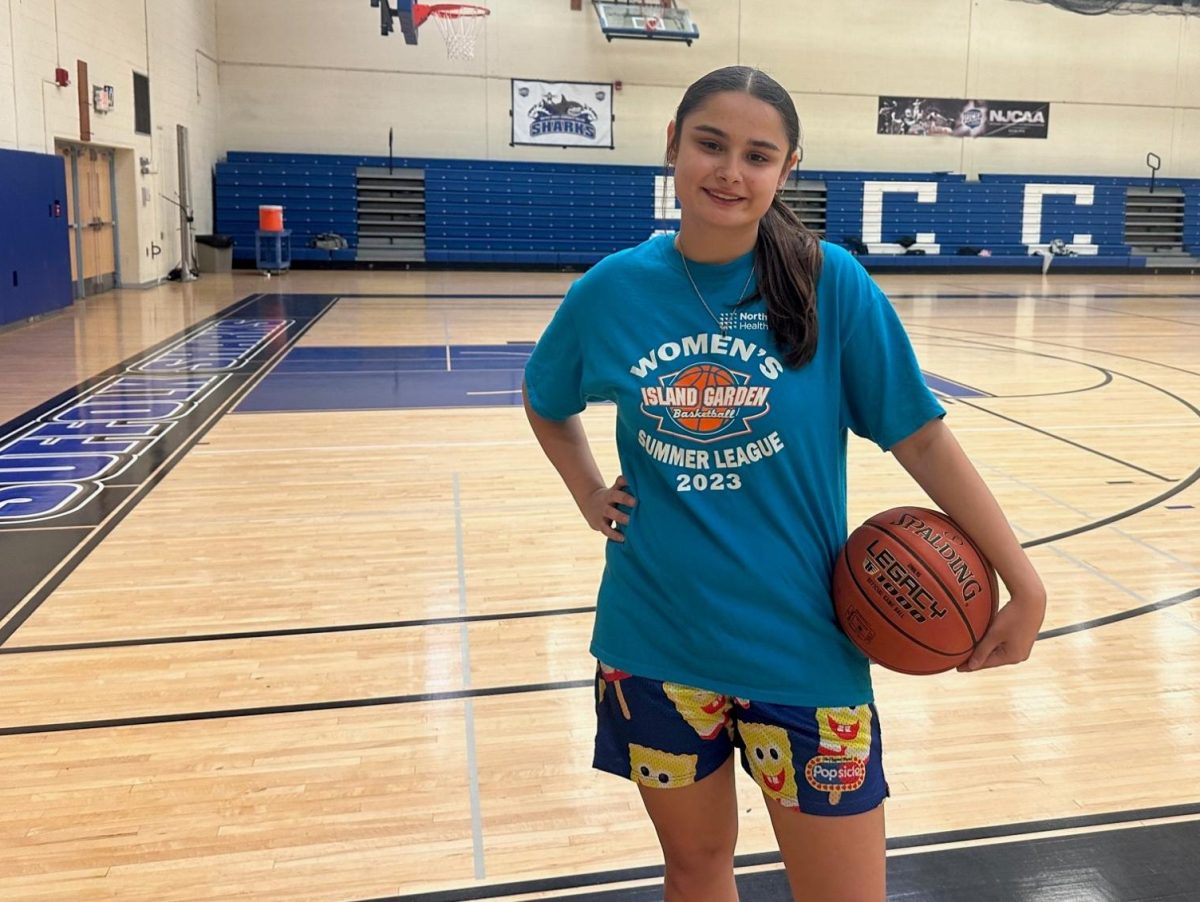 Mia Khan, a second-year player, said she has high expectations for the season at the Sharks Nov. 3 practice at the Brookhaven Gym. (Compass News/Connor Yee Kee)