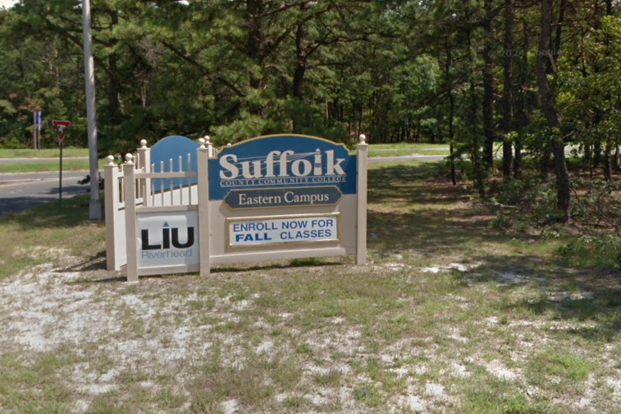 The student detained by ICE studies on the Suffolk County Community College Eastern campus in Riverhead.