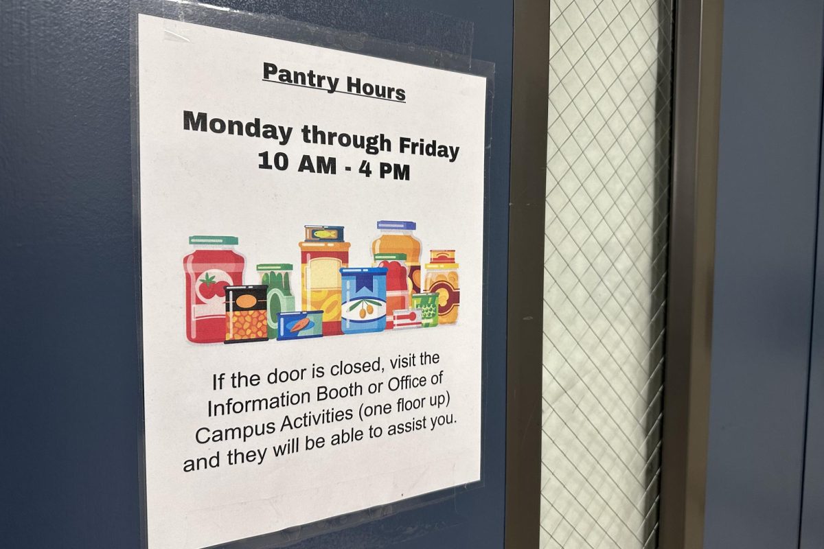 The Ammerman campus food pantry is located in the lower level of the Babylon Student Center.