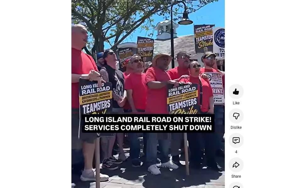 Suffolk's RTV program met with members of the Long Island Rail Road's unions who are striking on May 17, 2026.